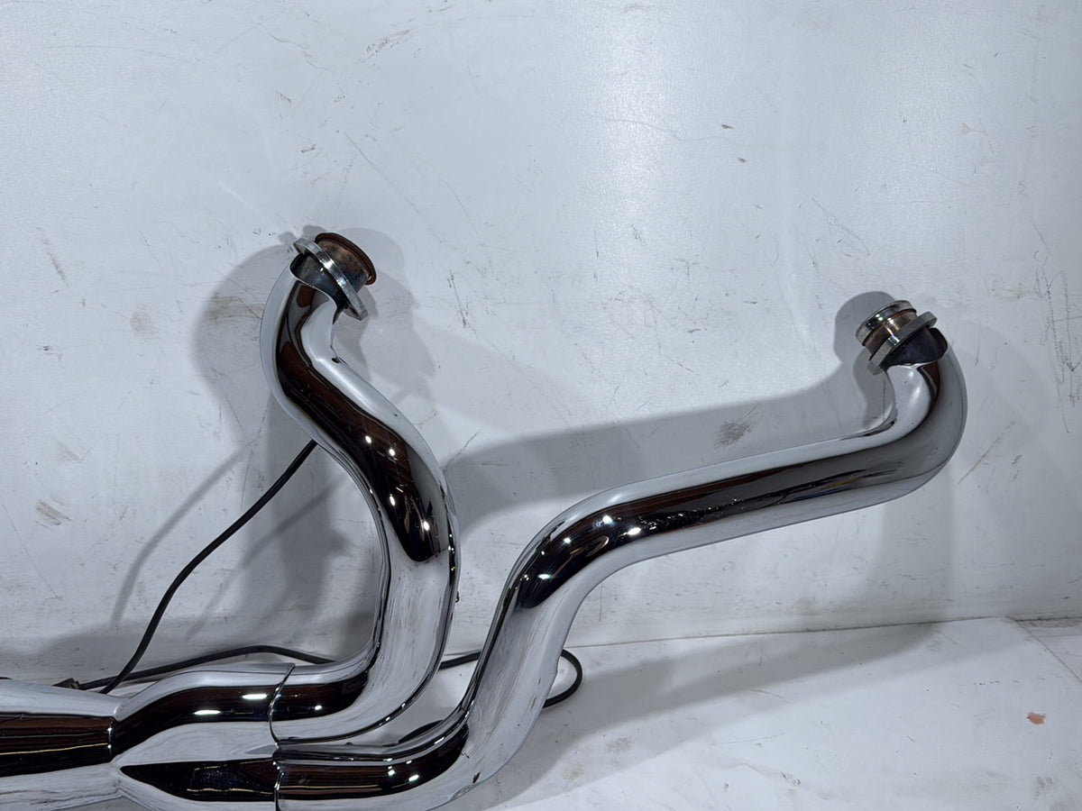 11 Harley Street Glide Touring Exhaust Header Pipe Muffler 2 into 1 NO Bracket
