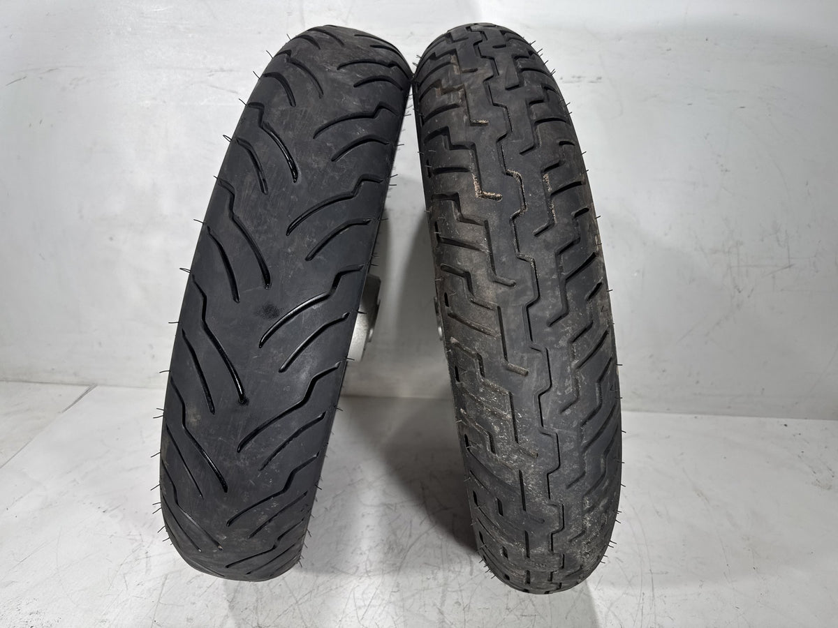 2002 Harley Heritage Softail Classic FLSTC OEM Front & Rear Wheel Rim Tire 16"