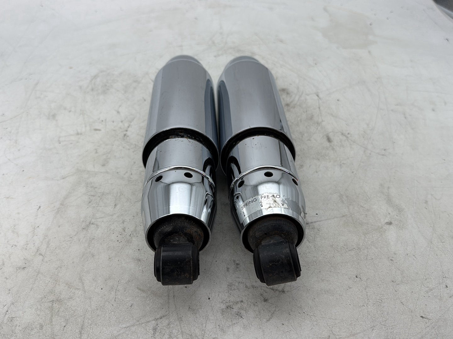 2012 Harley Dyna FXDF Fat Bob OEM Rear Left Right Shock Absorbers
