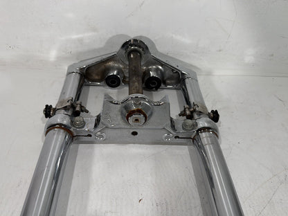 2000 Harley Dyna FXDWG Wide Glide OEM Front Triple Tree Set & LH RH Fork Legs Sliders