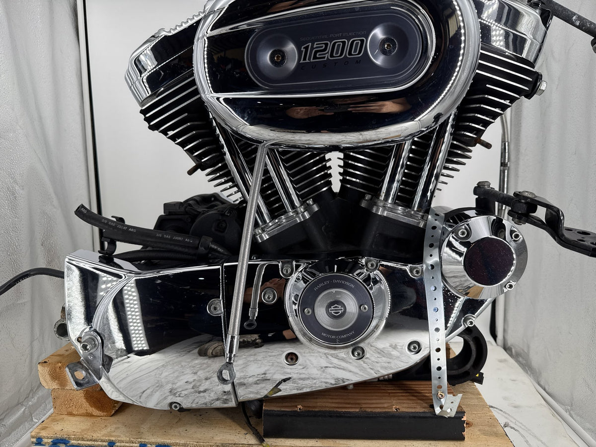 2013 Harley Sportster 1200 Custom XL1200C EFI 1200 Engine Motor Transmission 20K