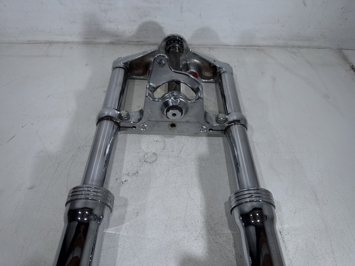 1994 Harley Softail Custom OEM Front Triple Tree Set & LH RH Fork Legs Sliders