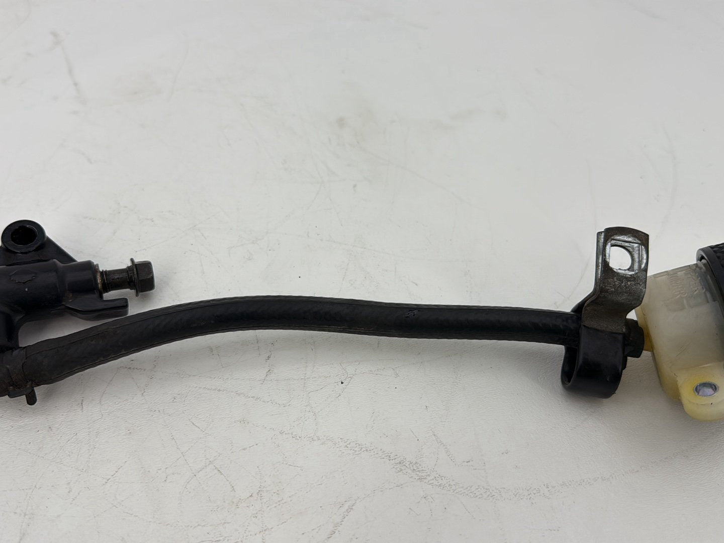 2009 Harley Sportster XL1200C 1200 Custom OEM Rear Brake Master Cylinder Bottle Brake Line