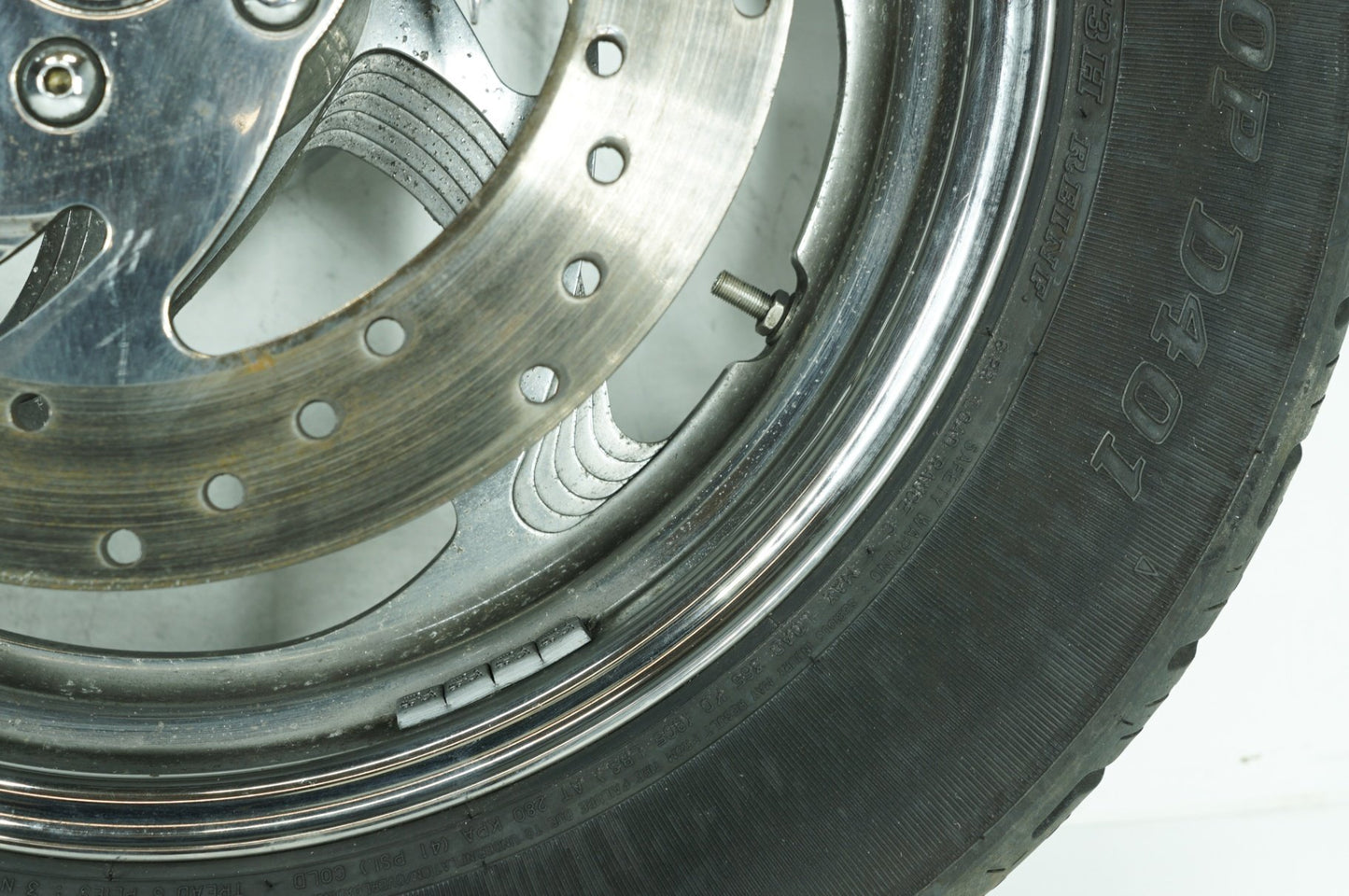 1986 - 2003 Harley-Davidson Sportster Hugger Front & Rear Wheel Rim Tire 43499-84