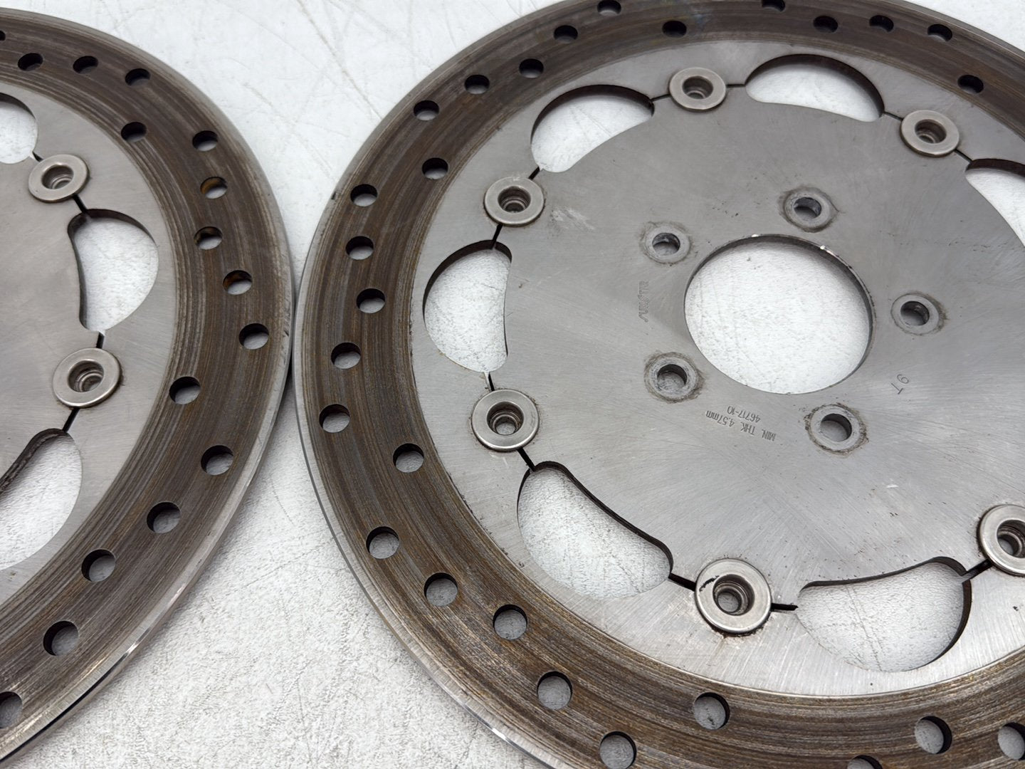 2010 Harley Dyna Fat Bob FXDF OEM Front Brake Rotors Disc Pair