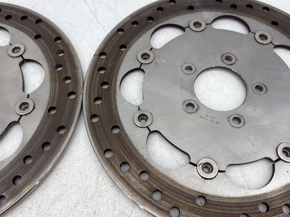 2010 Harley Dyna Fat Bob FXDF OEM Front Brake Rotors Disc Pair