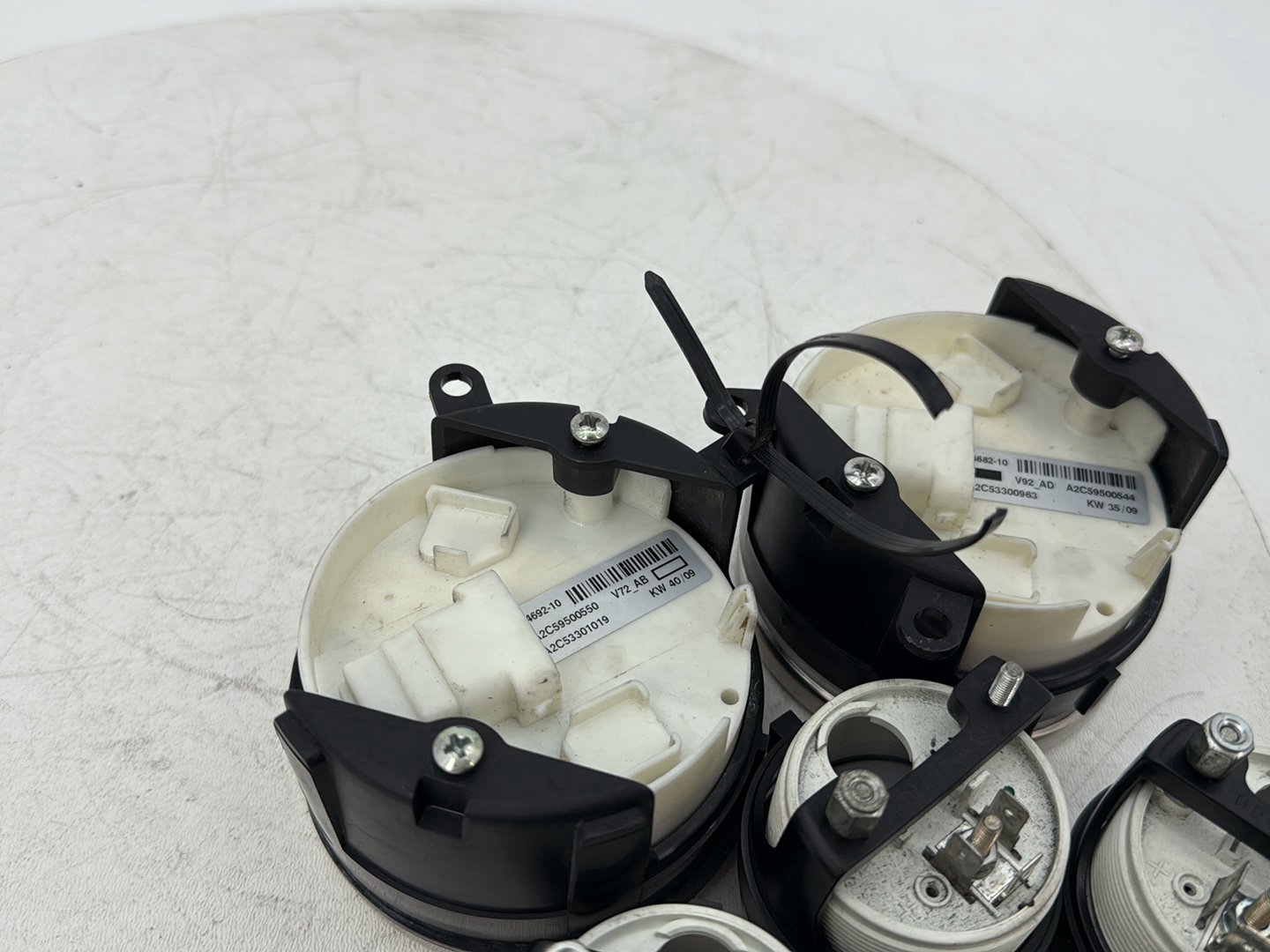 2007 - 2016 Harley-Davidson Touring Electra Glide Ultra Air Oil Volt Fuel Tacho Speedo Gauges Platinum face