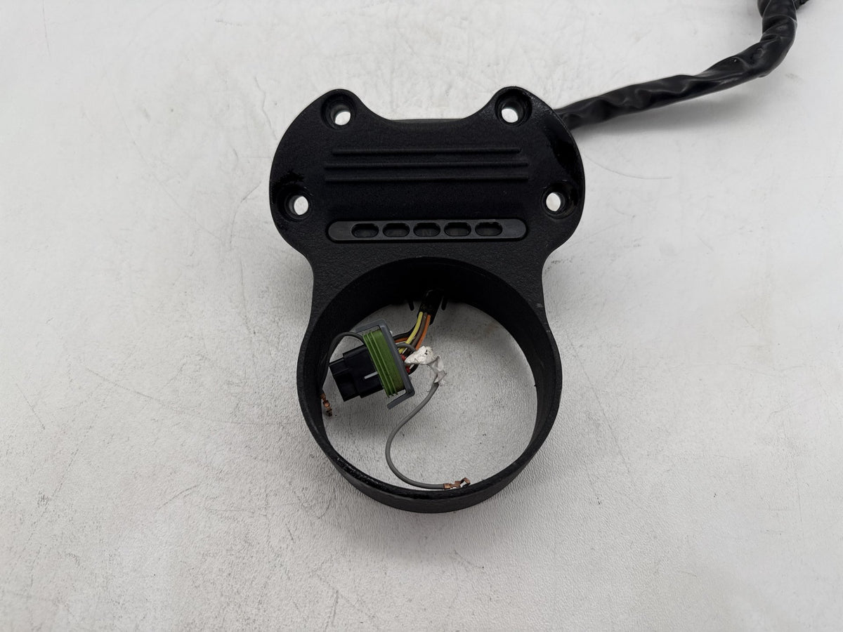 07 Harley Dyna Super Glide Speedometer Holder Bracket Mount Bezel Black Wrinkle