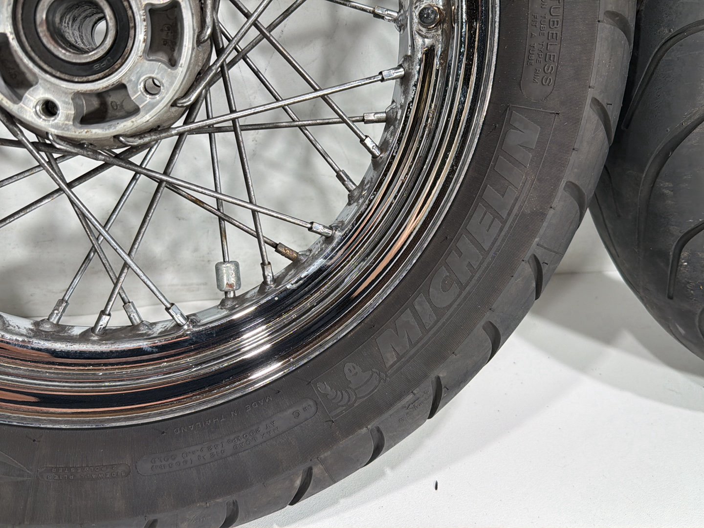 2011 Harley Heritage Softail Classic FLSTC Front Rear Wheel Rim Tire Spoked 16"