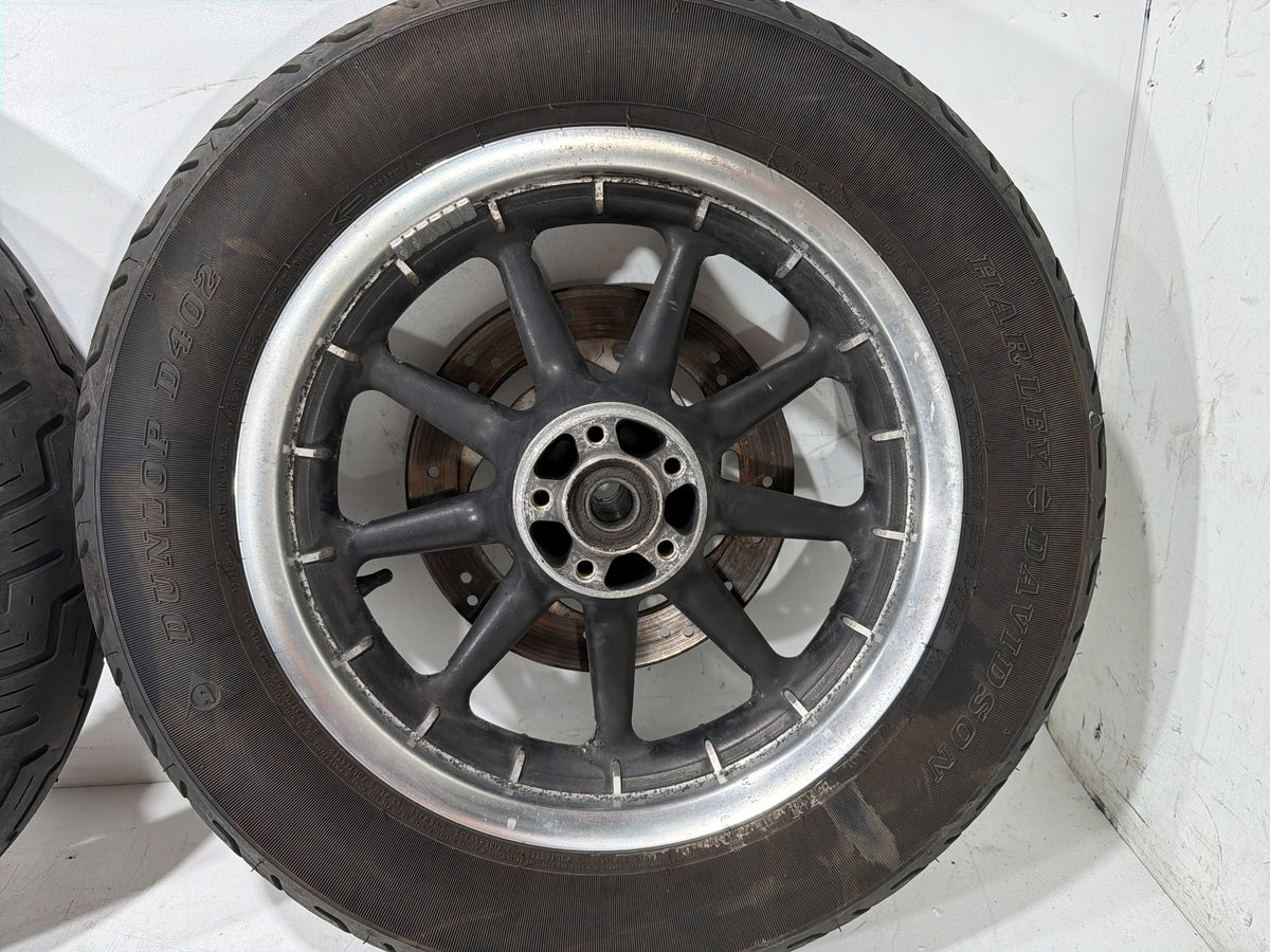 2006 Harley Electra Glide Touring Classic OEM Front & Rear Wheel Rim Tire 16"