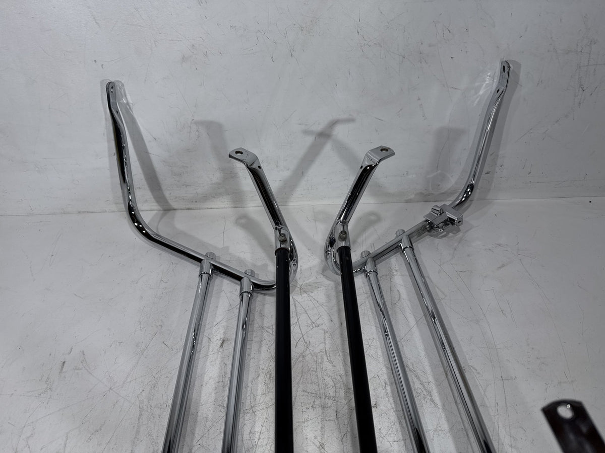 2007 Harley Electra Glide Touring CVO Rear Left Right Saddlebag Guard Rails Bar