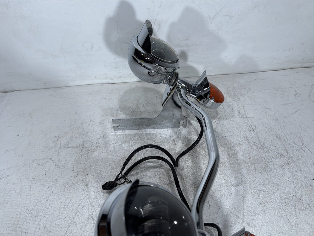 2005 Harley Road King Touring Police OEM Front Turn Signal Indicators Aux Light Bar