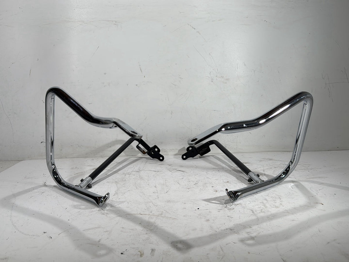2015 Harley Electra Glide Touring Ultra Low OEM Rear Left Right Saddlebag Guard Rails Bar
