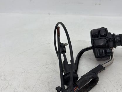 2007 - 2012 Harley-Davidson Touring Electra Glide Ultra Right Engine Start Kill Switches Controls w/ Hand Grip, Idle Throttle Cable Lines