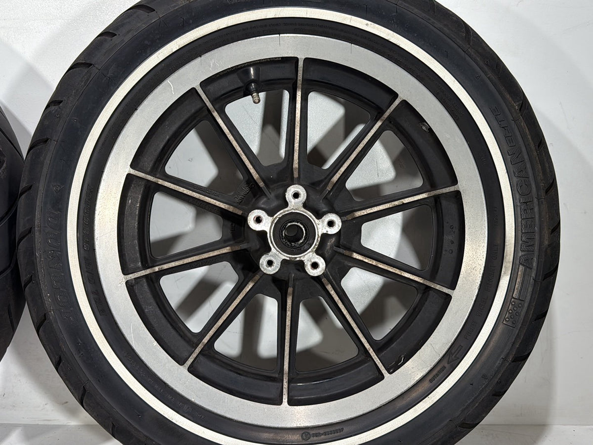 1995 Harley Road King Touring FLHR OEM Front & Rear Wheel Rim Tire MT90B16 16"