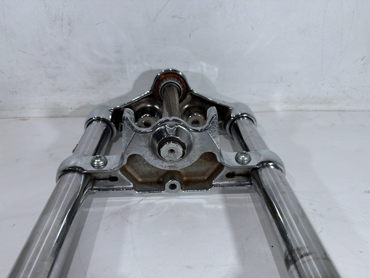2001 Harley Softail Deuce FXSTD Front Triple Tree Set & LH RH Fork Legs Sliders