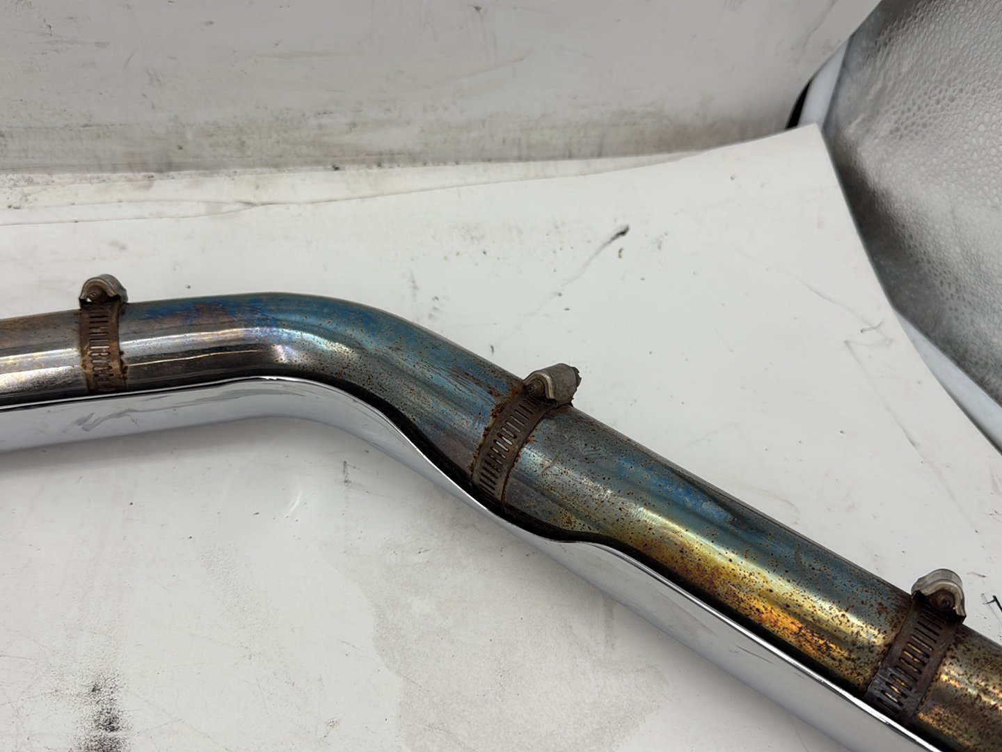 2002 Harley Heritage Softail Classic FLSTC OEM Exhaust Header Pipes Vance & Hines