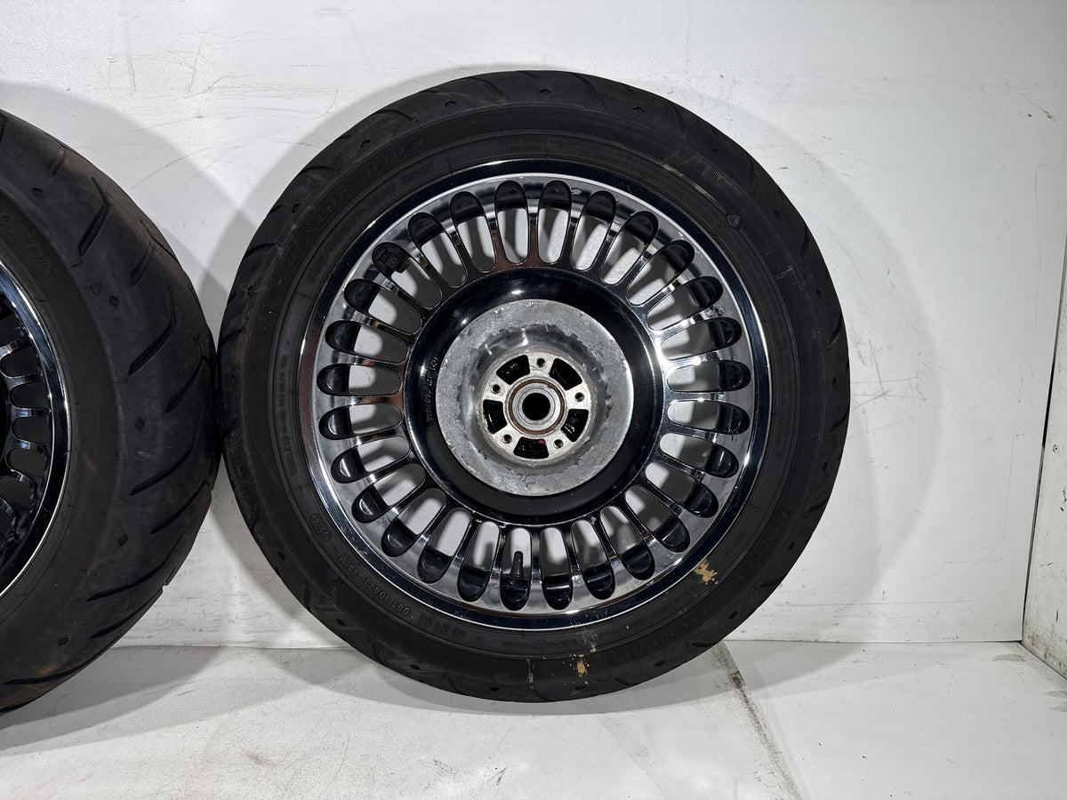 2011 Harley Electra Glide Touring Ultra OEM Front & Rear Wheel Rim Tire 16" 17"
