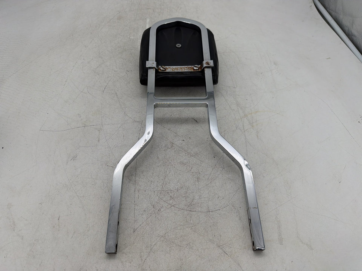 2001 Harley Fat Boy Softail FLSTF OEM Rear Sissy Bar w/ Backrest Cushion Pad
