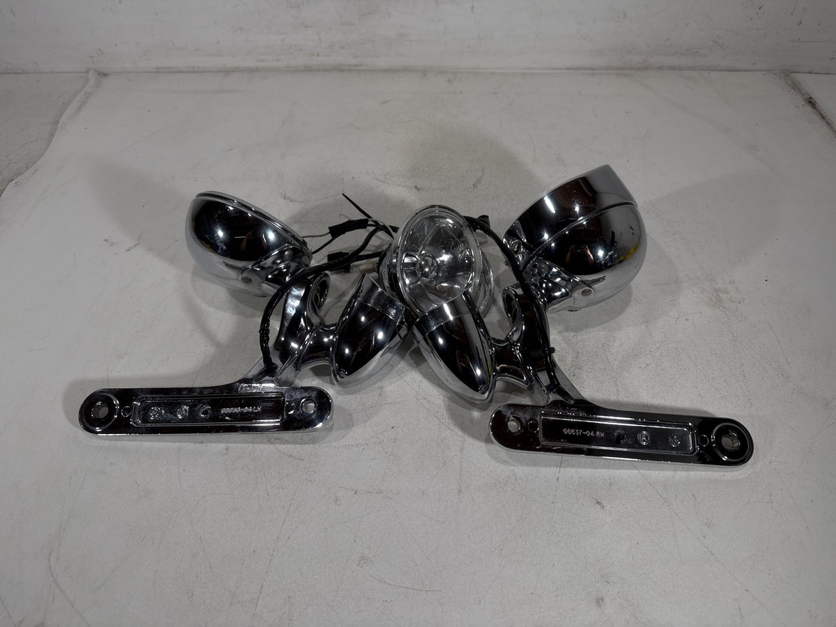 04 Harley Electra Glide CVO Screamin OEM Front Left Right Turn Signal Indicators