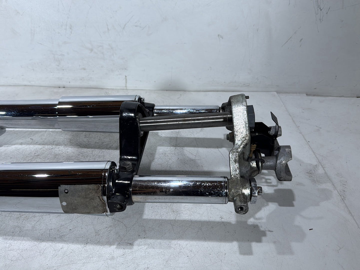 1990 Harley Electra Glide Touring Sport Front Triple Tree Set & LH RH Fork Legs Sliders