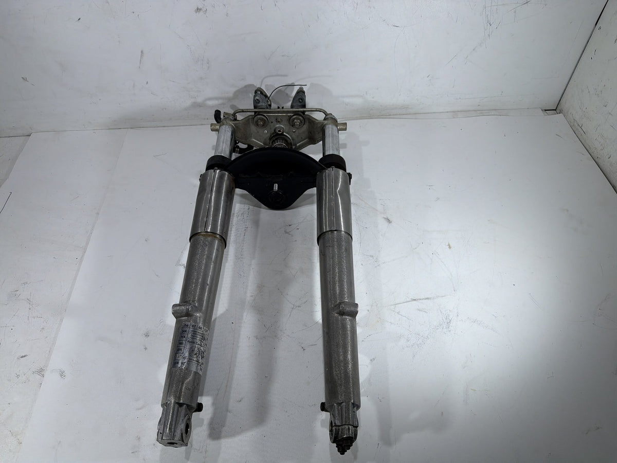 91 Harley Electra Glide Touring Front Triple Tree Set & LH RH Fork Legs Sliders