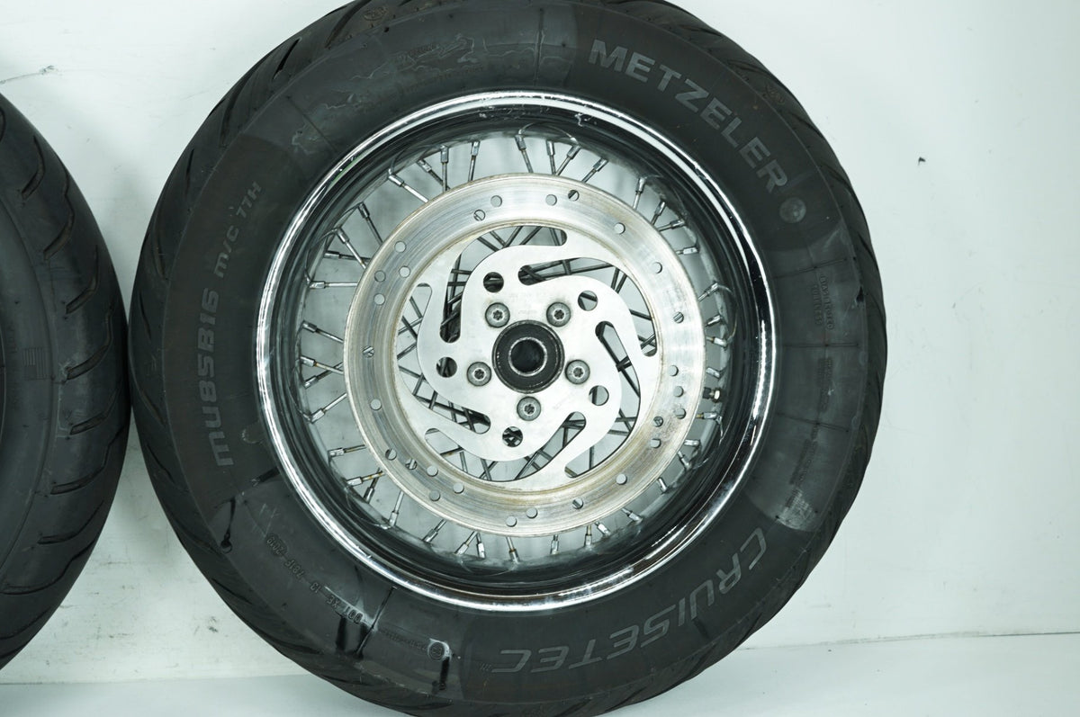 2007 Harley Touring Road King Classic OEM Front Rear Wheel Rim Tire Spoked 16"