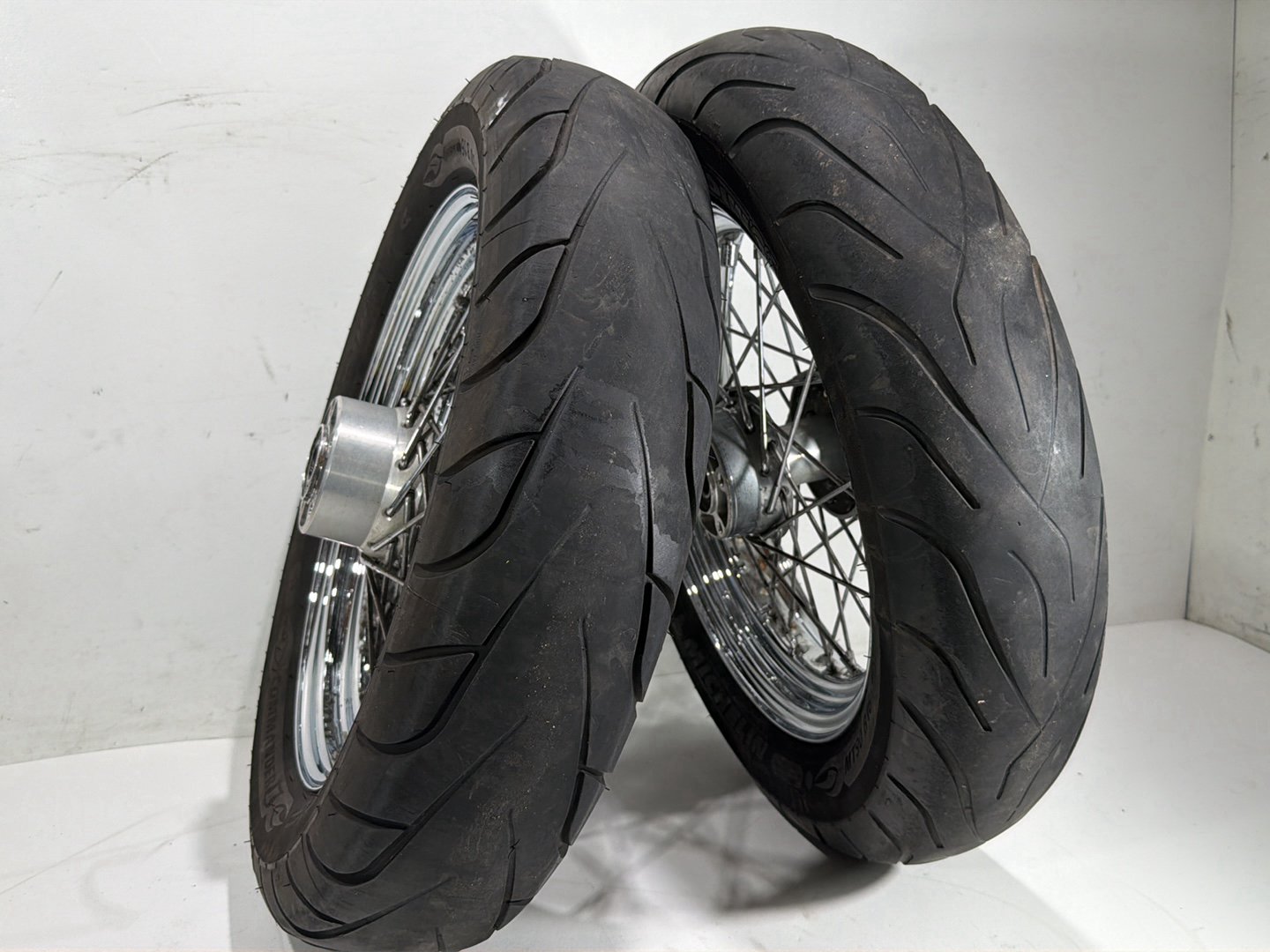 2011 Harley Heritage Softail Classic FLSTC Front Rear Wheel Rim Tire Spoked 16"
