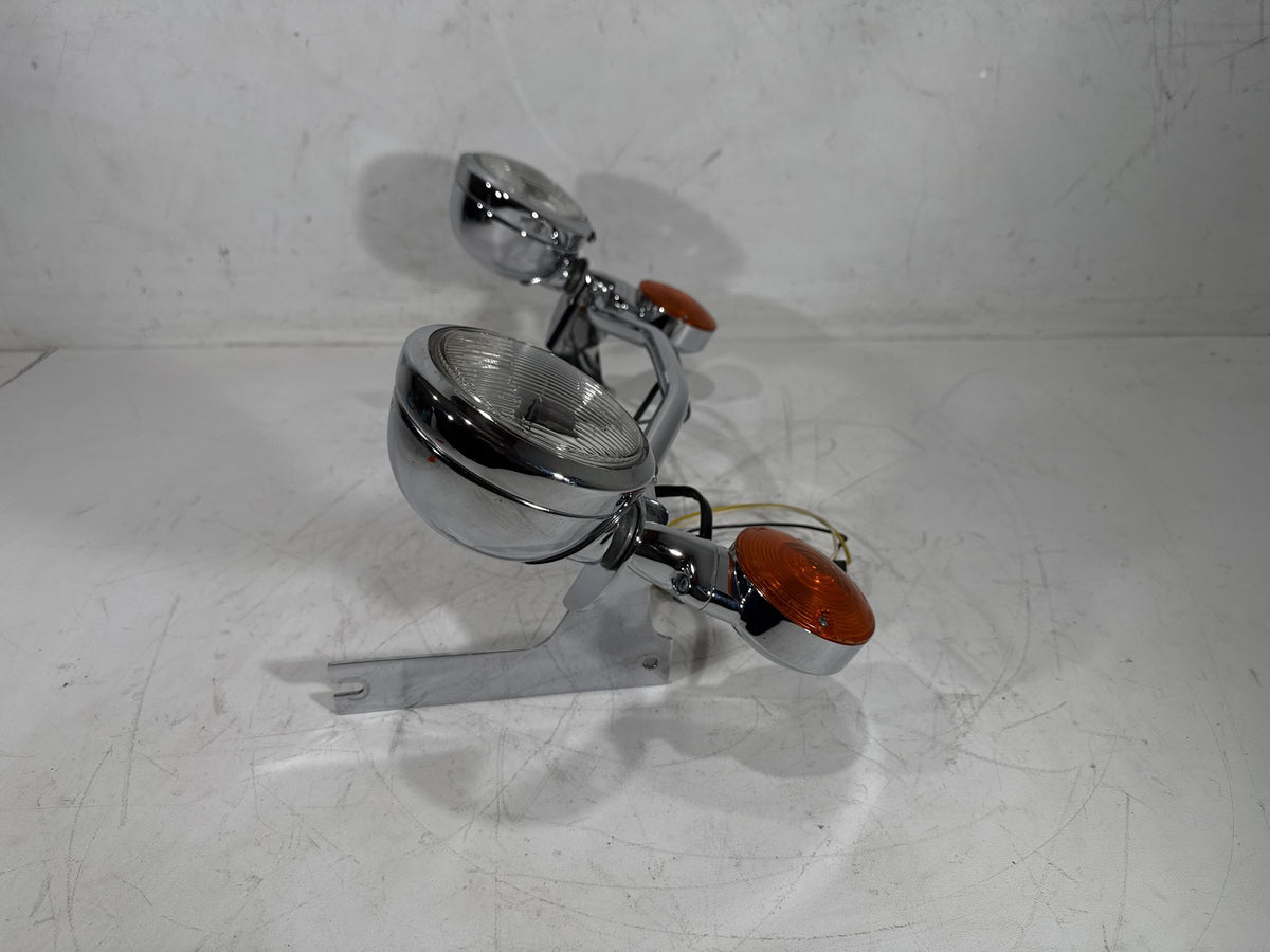 1993 Harley Electra Touring Sport OEM Front Turn Signal Indicators Aux Light Bar