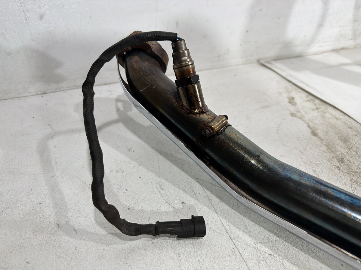 07 Harley Dyna Super Glide Exhaust Header Pipes Muffler Vance & Hines NO Bracket