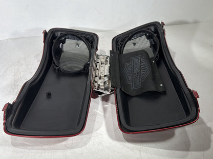 2007 - 2012 Harley-Davidson Touring Electra Glide Ultra Left & Right Saddlebag Lid Cover Caps 90756-93