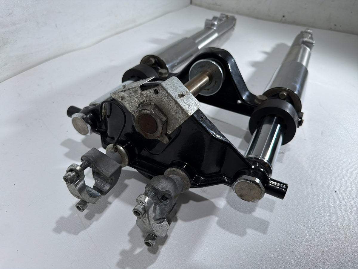 04 Harley Electra Touring Ultra Front Triple Tree Set & LH RH Fork Legs Sliders