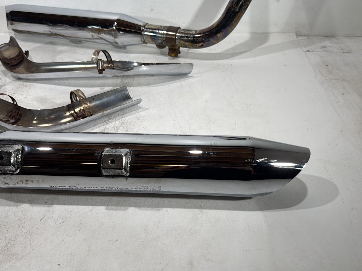 2013 Harley Forty-Eight Sportster 1200X OEM Exhaust Header Pipes Muffler