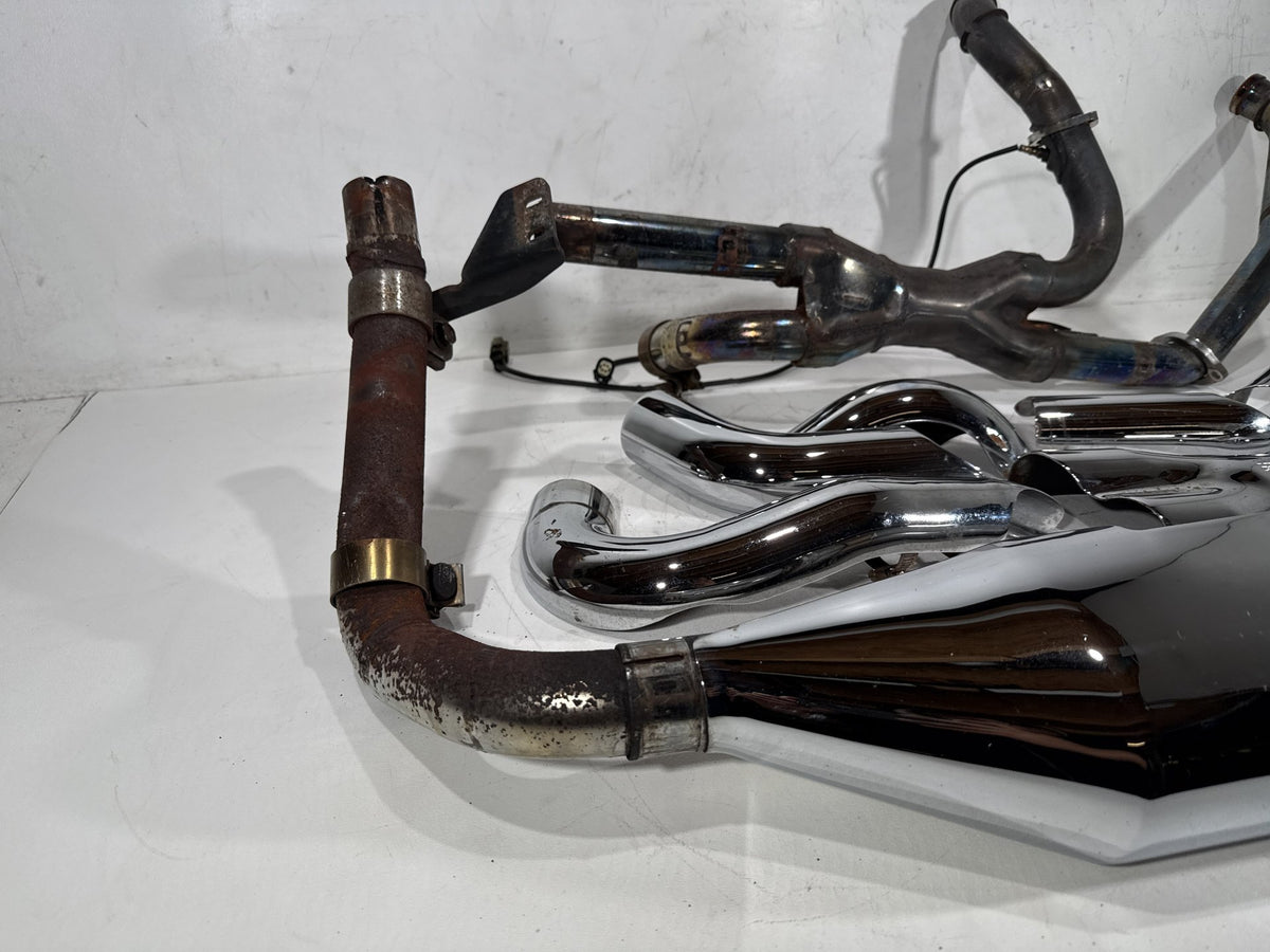 14 Harley Electra Glide Touring Ultra Exhaust Header Pipes Muffler Vance & Hines