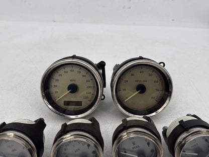 2007 - 2012 Harley-Davidson Touring Street Glide Air Oil Volt Fuel Tacho Speedo Gauges 43K