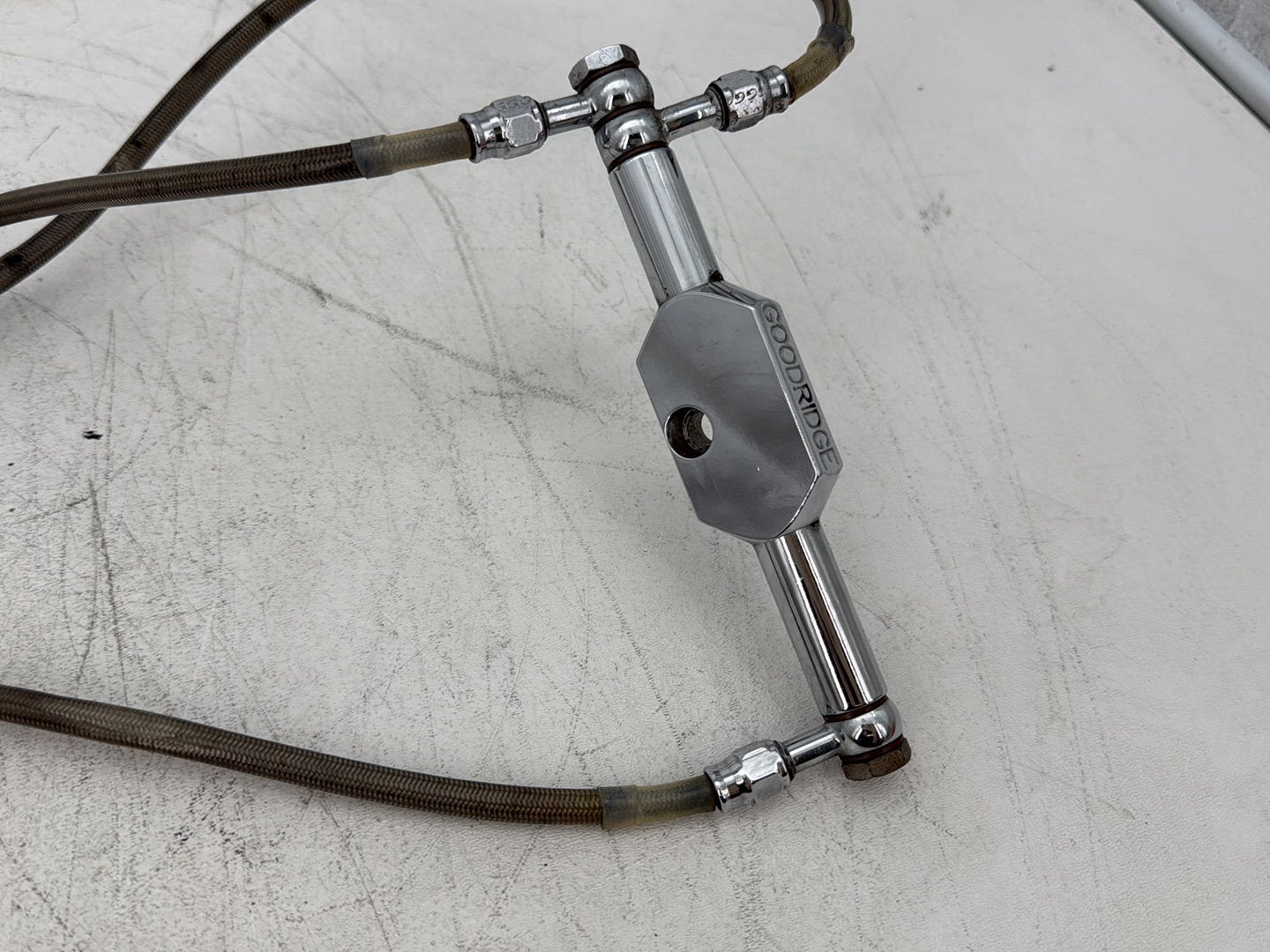 1995 Harley Road King Touring FLHR OEM Front Brake Hose Line Pipe