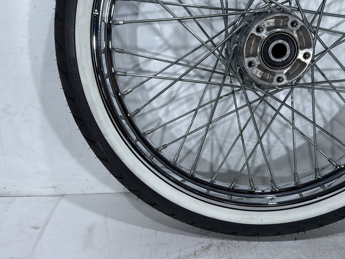 2003 Harley Softail Deuce FXSTD OEM Front Wheel Rim Tire Spoked