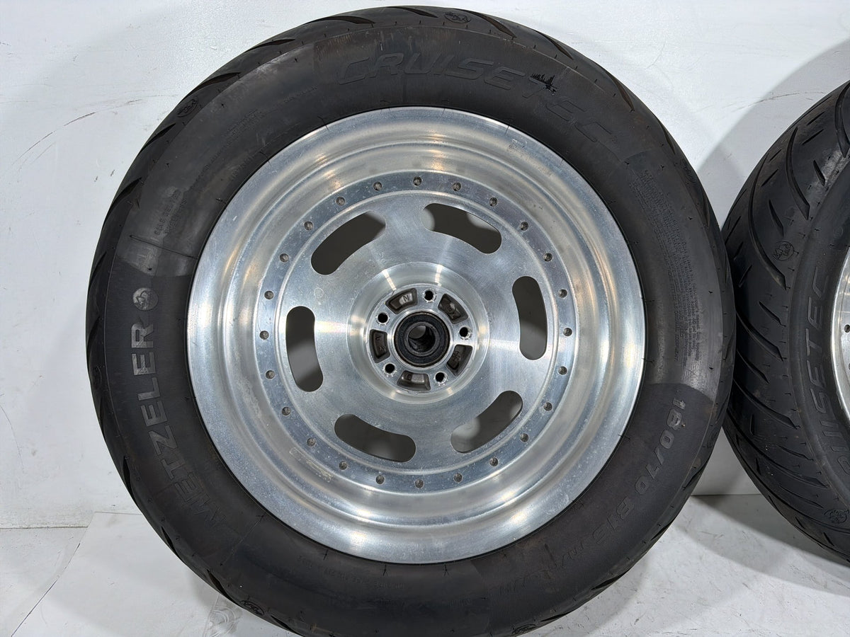 2012 Harley Dyna Fat Bob OEM Front Rear Wheel Rim Tire 130/90B16, 180/70B16 16"
