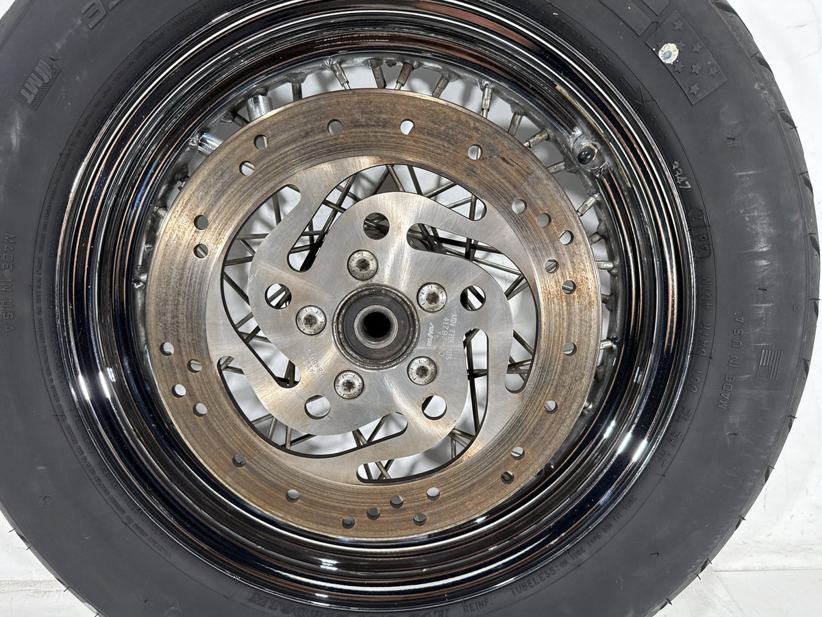 2001 Harley Heritage Softail Classic OEM Rear Wheel Rim Tire Spoked MT90B16 16"