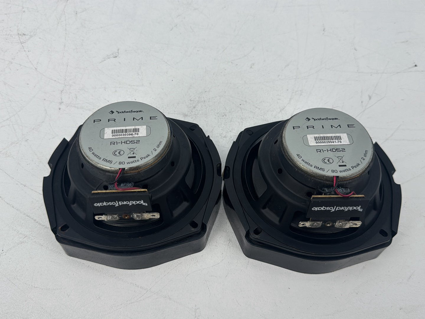 08 Harley Touring Electra Glide Left Right Sound Audio Speakers Rockford R1-HD52