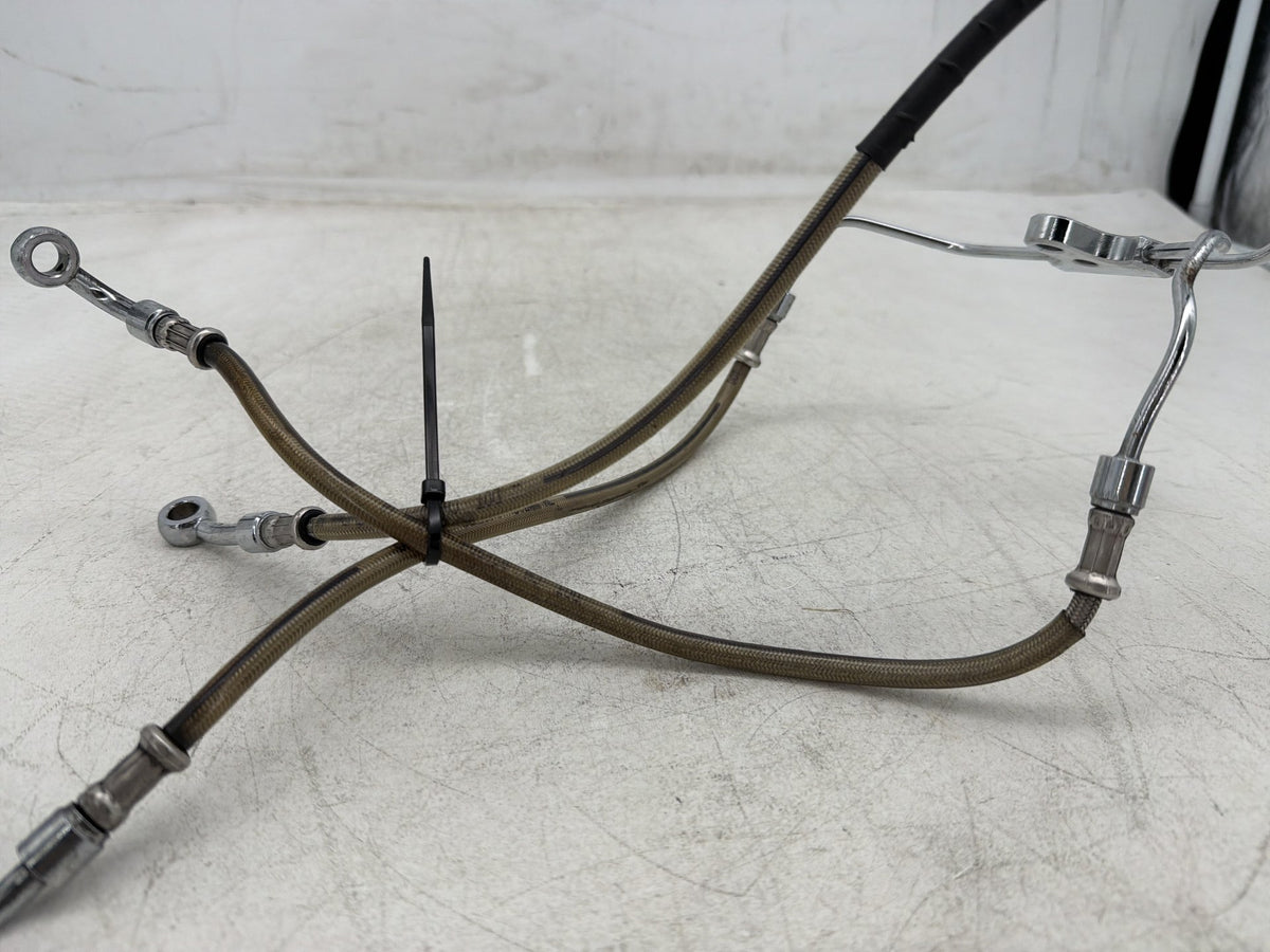 2004 Harley Electra Glide CVO Screamin Eagle OEM Front Brake Hose Line Pipe