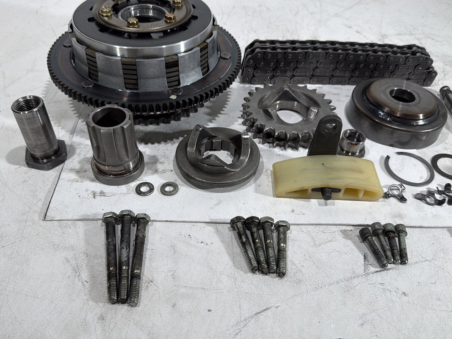 2003 Harley Road King Touring FLHRCI Classic OEM Clutch Basket Chain Tensioner Kit