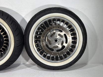 2013 Harley Electra Glide Touring Ultra FLHTCUI OEM Front & Rear Wheel Rim Tire