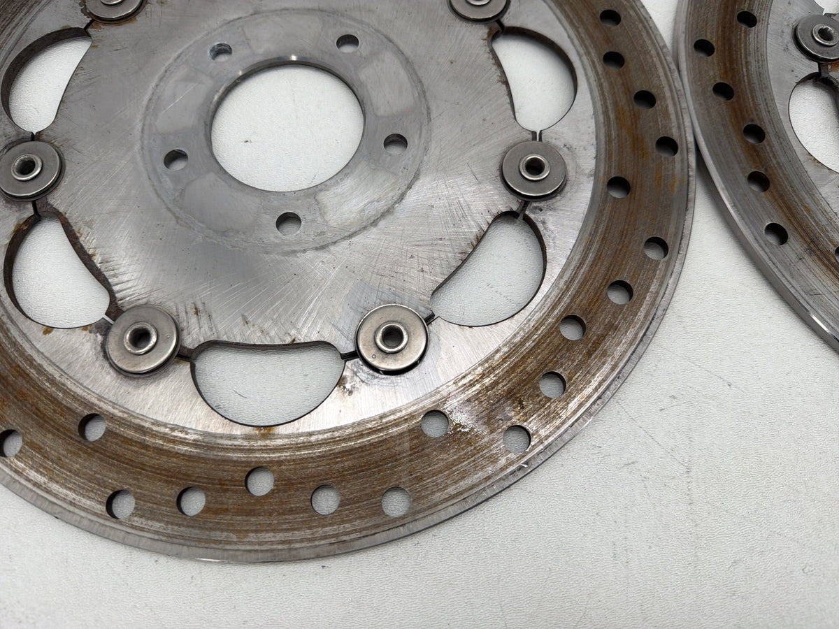 2016 Harley Dyna Fat Bob FXDF 103 OEM Front Brake Rotors Disc Pair