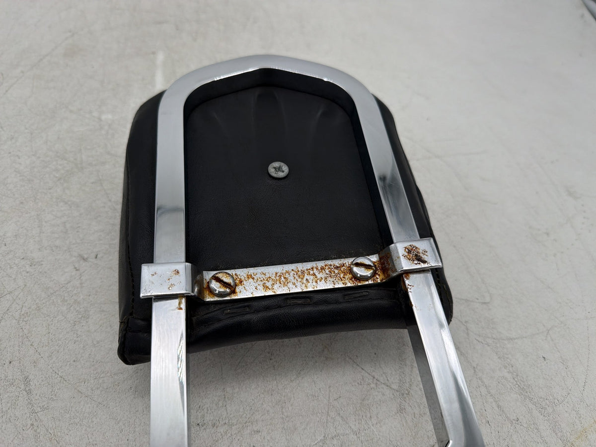2001 Harley Fat Boy Softail FLSTF OEM Rear Sissy Bar w/ Backrest Cushion Pad