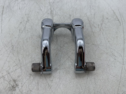 2015 Harley Dyna Low Rider FXDL OEM Front Handlebar Riser Top Clamp Chrome
