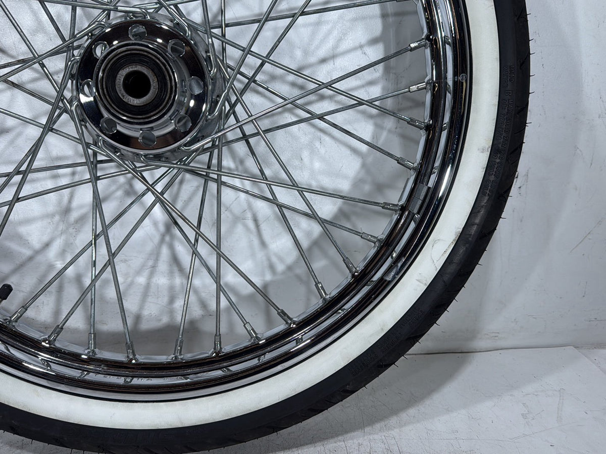 2003 Harley Softail Deuce FXSTD OEM Front Wheel Rim Tire Spoked