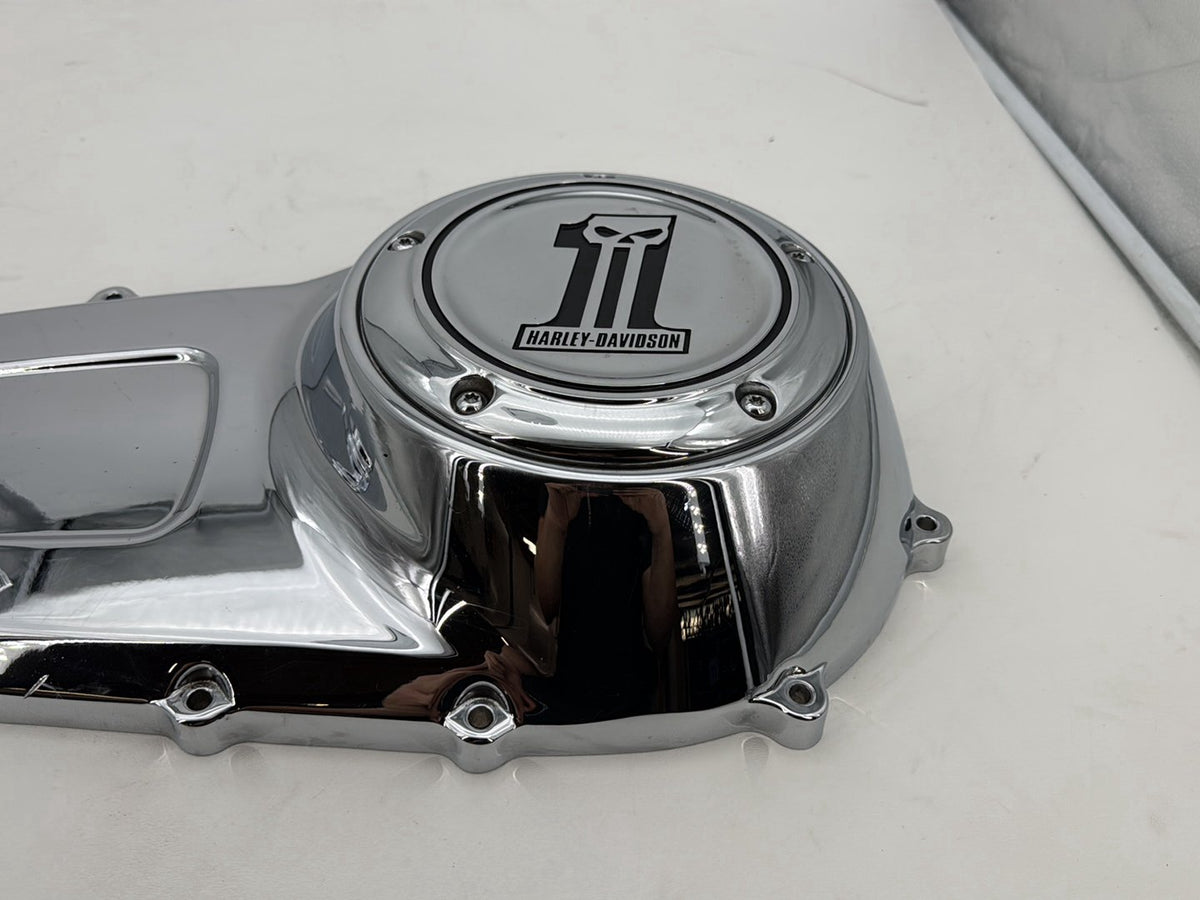 11 Harley Road King Touring Classic Outer Primary Clutch Cover Number One Skull