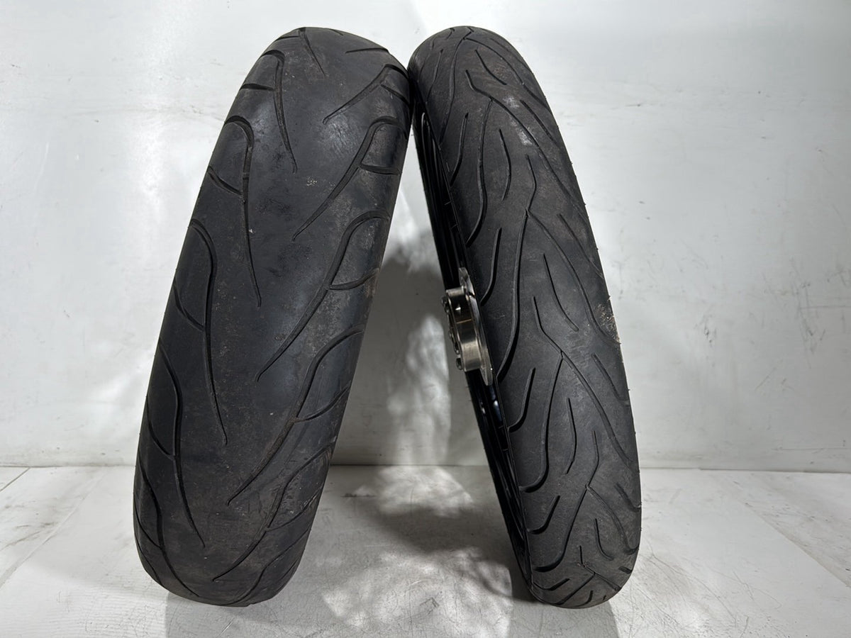 2009 Harley Dyna Street Bob FXDB OEM Front Rear Wheel Rim Tire Spoked