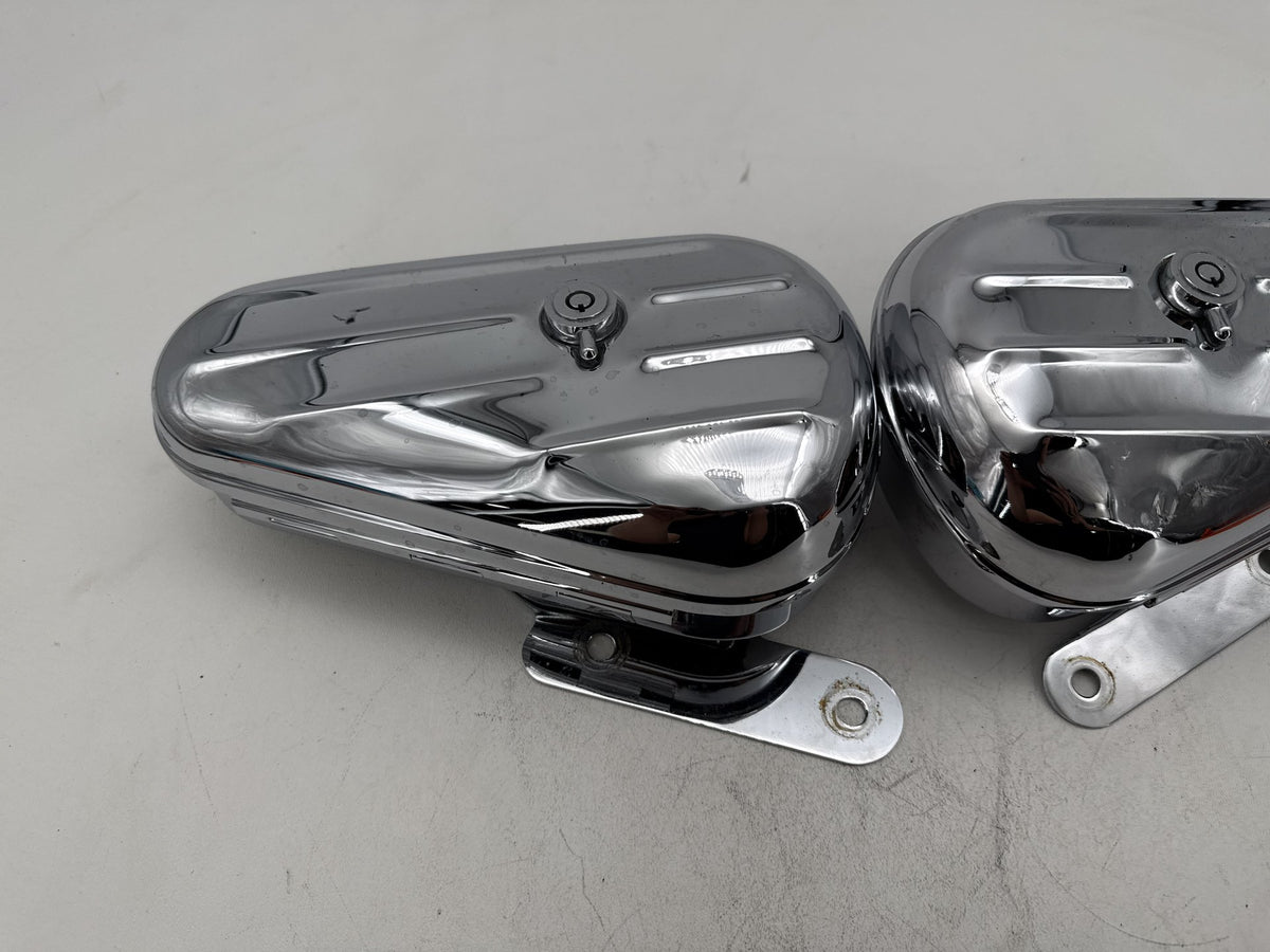 2008 Harley Softail Kidney Left Right Storage Media Compartment Glove Box NO Key